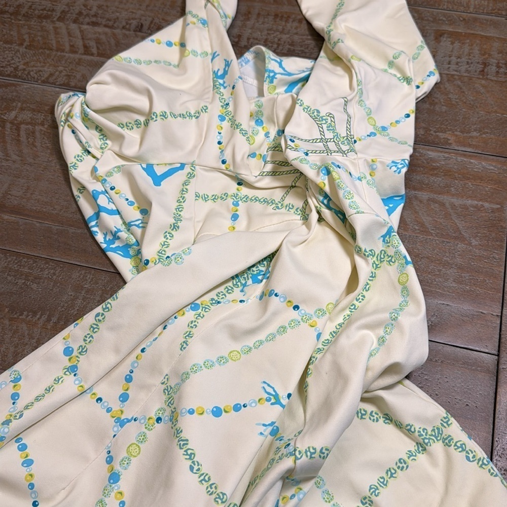 J. McLaughlin coral and pearls beachy dress - Picture 5 of 7
